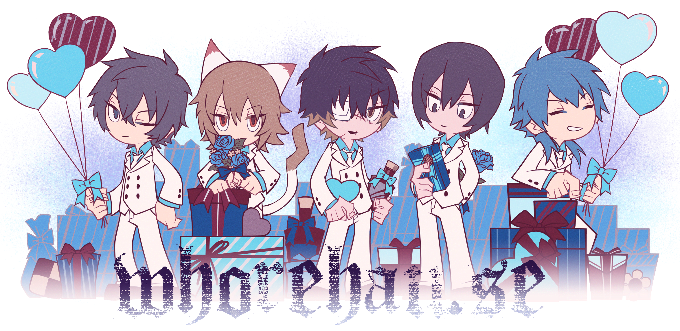 whorehau.se logo featuring nitroplus chiral protagonists